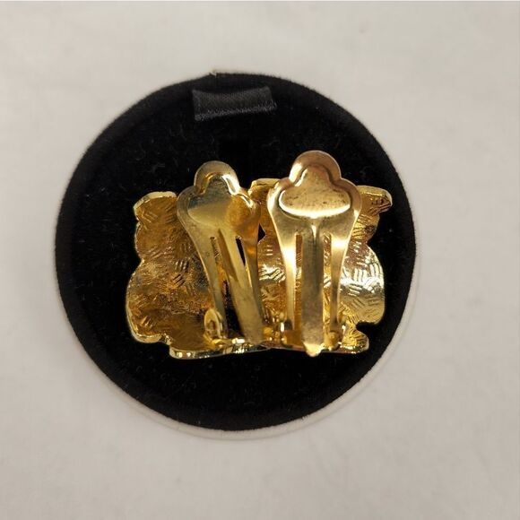 80s Cloisine Panda Earrings - Picture 3 of 4